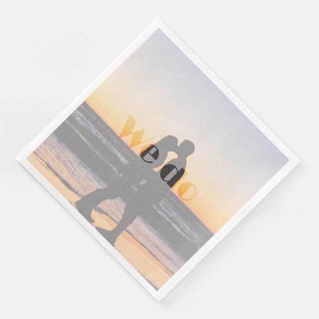 En Papier Nous faisons - serviette de mariage d'été (Coin)