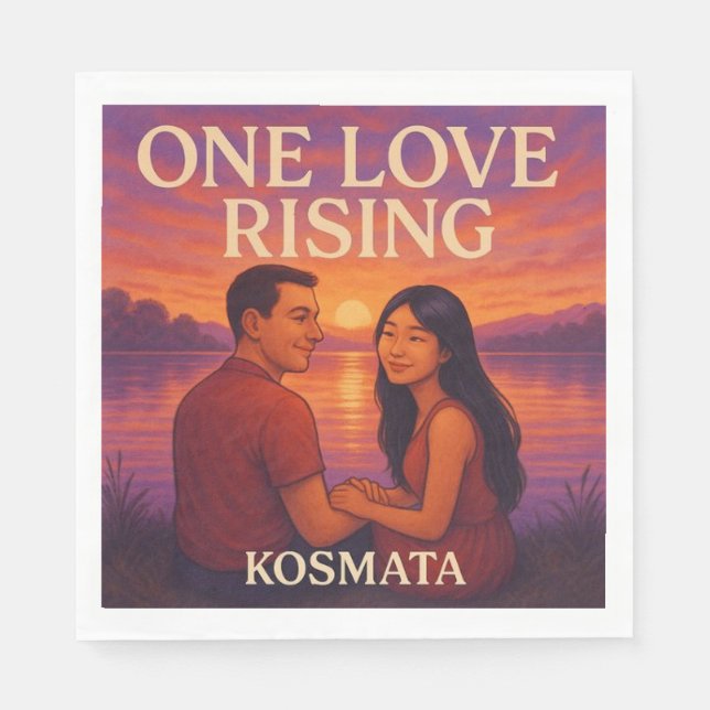 En Papier One Love Rising - Serviette (Devant)