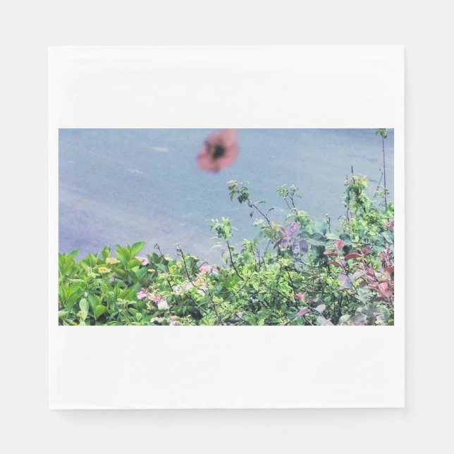 En Papier Pavot sur la serviette (Devant)