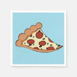 En Papier Pizza slice cocktail serviette