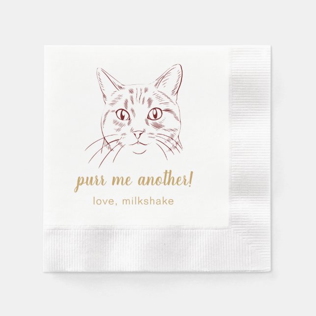 En Papier Purez-moi une autre serviette Mariage pour animaux (Devant)