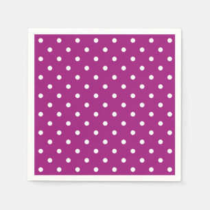 En Papier Serviette à pois