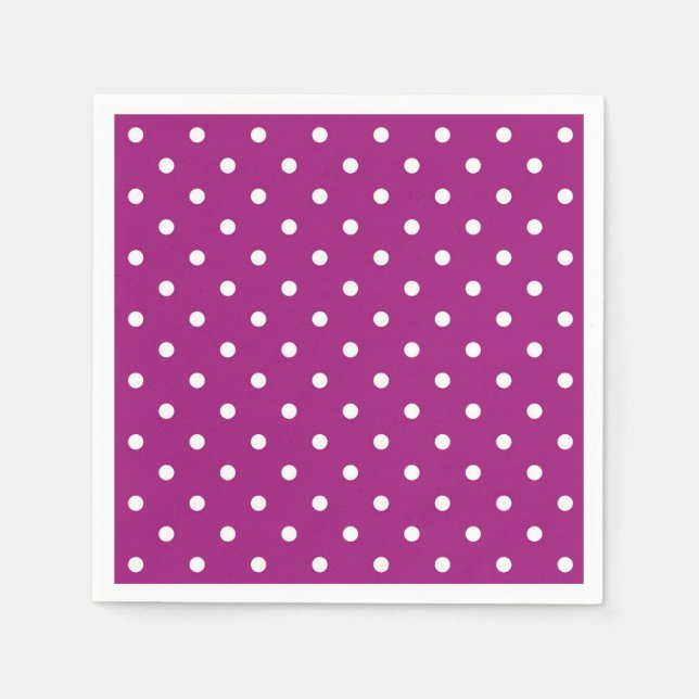 En Papier Serviette à pois (Devant)