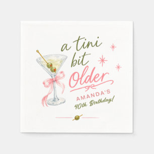 En Papier Serviette d'anniversaire Un Tini Peu Plus Âgé