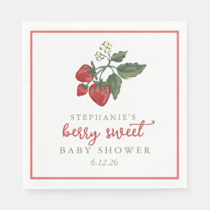 En Papier Serviette de Baby Shower Berry Sweet