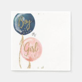 En Papier Serviette de baby shower fille ou garçon