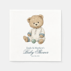 En Papier Serviette de bain de bébé Ourson Classique Simple