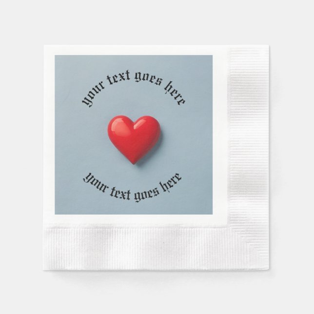 En Papier serviette de base avec création de votre propre te (Devant)