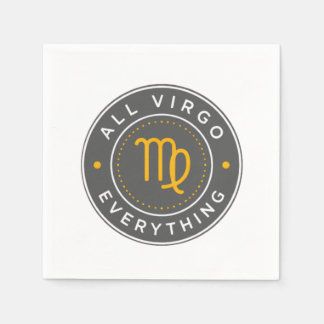En Papier Serviette de cocktail avec le logo officiel All Vi