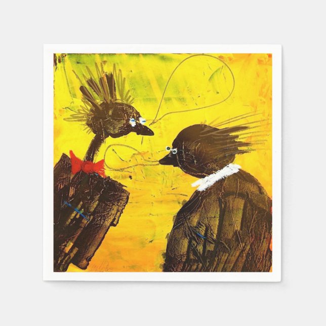 En Papier Serviette de cocktail de CONFERENCE CAW (Devant)