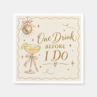 En Papier Serviette de cocktail de mariage drôle pour millén