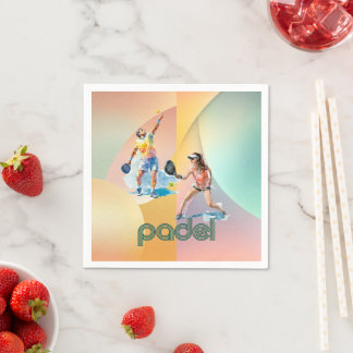 En Papier Serviette de cocktail Padel – Le style Padel vibra
