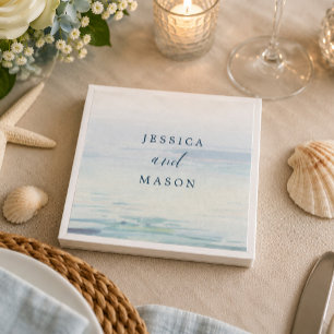 En Papier Serviette de cocktail pour mariage sur la plage