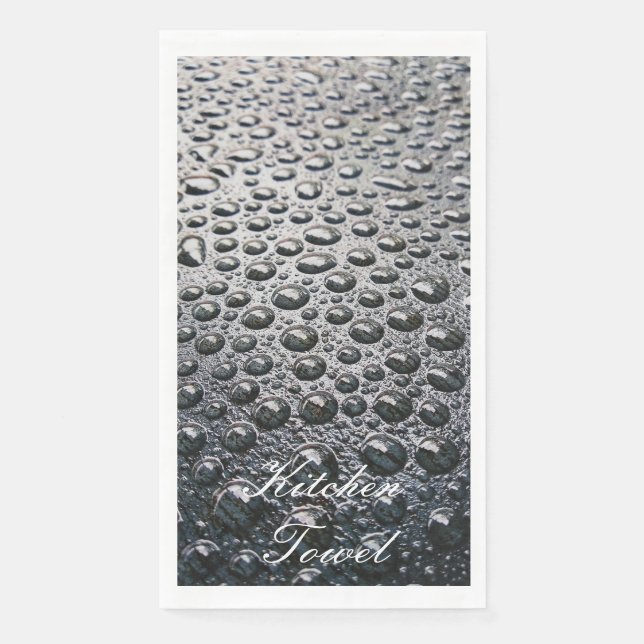 En Papier Serviette de cuisine Dewdrops (Devant)