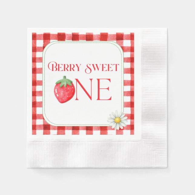 En Papier Serviette de dessert Berry Sweet One (Devant)
