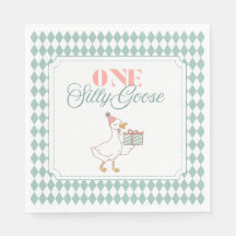 Serviette de dessert One Silly Goose
