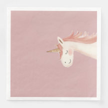 Serviette de fête d'anniversaire Licorne