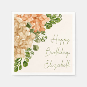 En Papier Serviette de fête d'automne florale sans année ni 