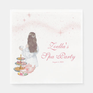 En Papier Serviette de fête de thé élégante pour journée de