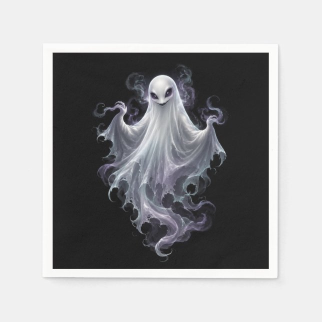 En Papier Serviette de fête fantôme effrayant (Devant)