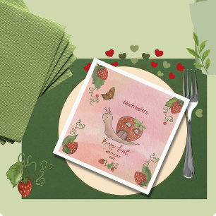 En Papier Serviette de fête 'Premières baies' Escargot & Fra