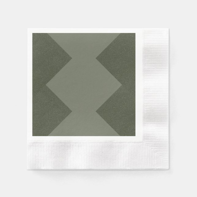 En Papier Serviette de fête vert mousse personnalisée (Devant)