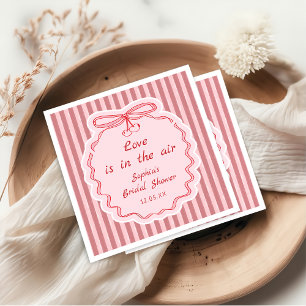 En Papier Serviette de Galentine joyeuse et fantaisiste roug