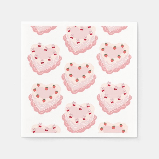 En Papier Serviette de gâteau vintage (Devant)