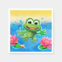 Serviette de la fête de la grenouille