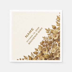 En Papier Serviette de mariage Pennsylvania Mountain Laurel