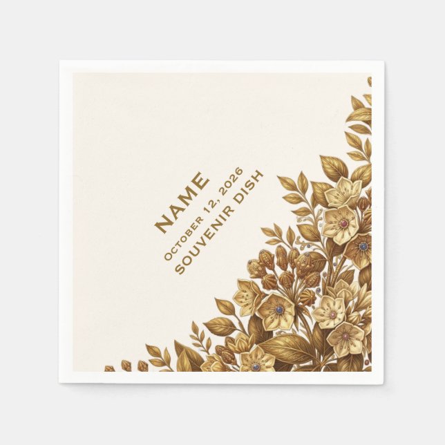 En Papier Serviette de mariage Pennsylvania Mountain Laurel (Devant)