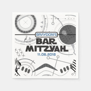 En Papier Serviette de partie de bat mitzvah de barre de la