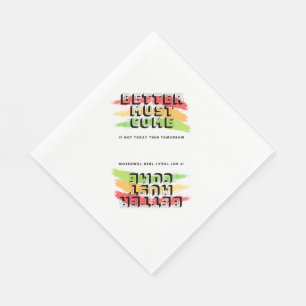 En Papier Serviette de reggae avec la citation