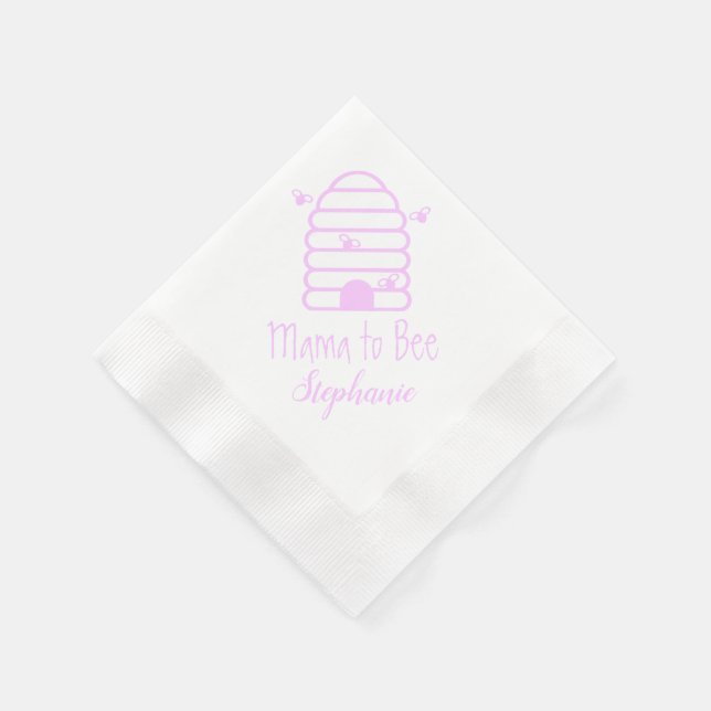 En Papier Serviette de salle de bain bébé thème abeille rose (Coin)