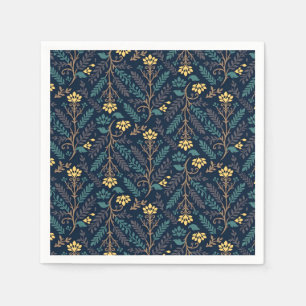 En Papier Serviette de style vintage à motif botanique de co