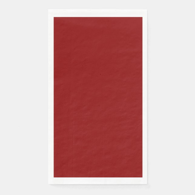En Papier Serviette de table invité rouge foncé (Devant)
