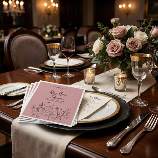 En Papier Serviette de table personnalisée Célébration de la (Créateur téléchargé)