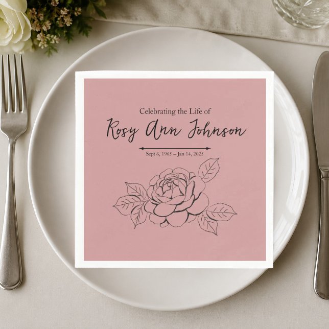 En Papier Serviette de table personnalisée Célébration de la (Créateur téléchargé)