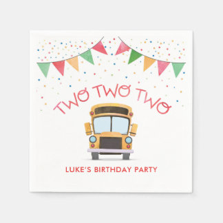 En Papier Serviette de table pour fête d'anniversaire Two Tw