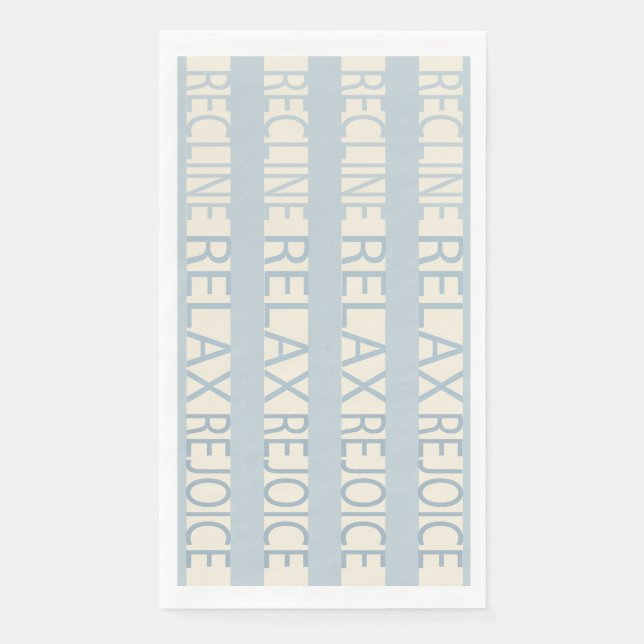 En Papier Serviette d'hôte Pâque serviettes Recline Relax Bl (Devant)