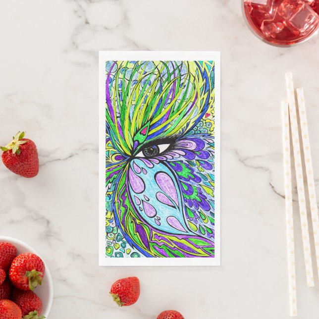 En Papier Serviette d'hôtes Napkin (En situation)