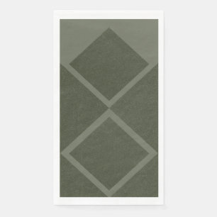 En Papier Serviette double diamant - Minimalisme vert mousse