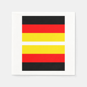 En Papier Serviette Drapeau Allemand