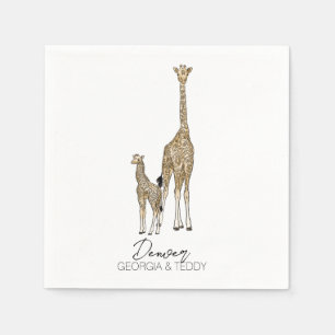 En Papier serviette girafe