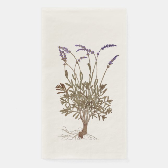 En Papier Serviette lavande (Devant)