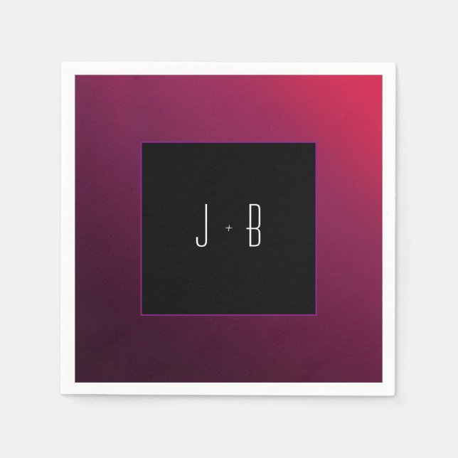 En Papier Serviette minimaliste Berry (Devant)
