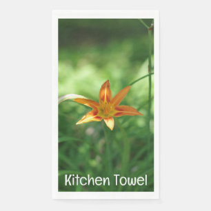 En Papier Serviette orange Lily Meadow