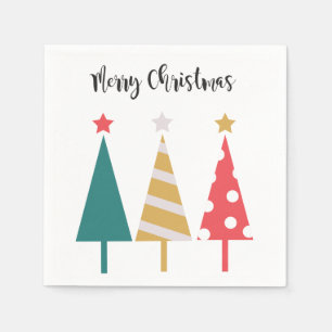 EN PAPIER SERVIETTE PINS POUR FESTIVITÉ DE NOËL
