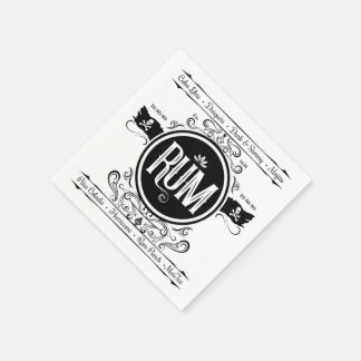 En Papier Serviette pour cocktail au rhum