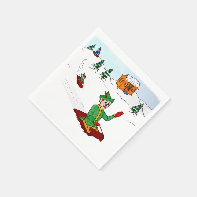 En Papier Serviette Scooter l'elfe (Coin)